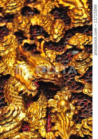 Dragon Carving at Man Mo Temple, Hong Kong 11715899