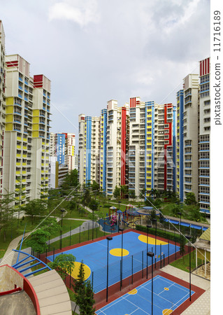 colorful neighborhood estate 11716189