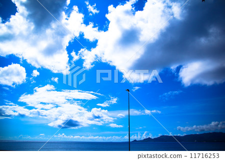 Blue Sky and White Cloud, Background 11716253