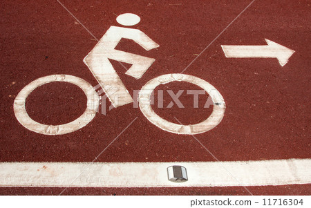 Bicycle road sign Bicycle road sign 11716304