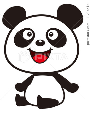 Smiley panda - Stock Illustration [11716318] - PIXTA