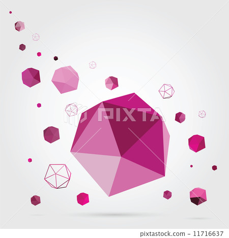 Geometric background. 3D Vector. Geometric background. 3D Vector. 11716637