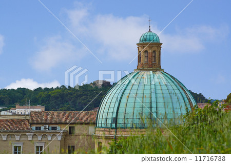 dome of Cathedral sunset Ancona Italy 11716788