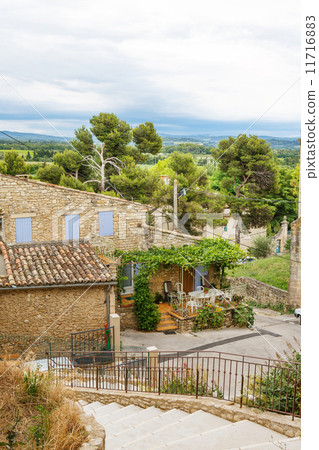 View on Provence village roof and landscape. View on Provence village roof and landscape. 11716883