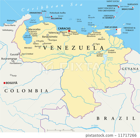 Venezuela Political Map 11717266