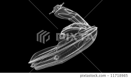 Jetski  isolated  view 11718985