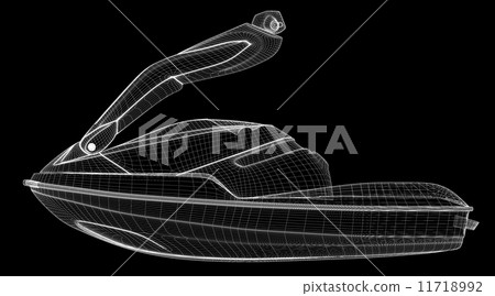 Jetski  isolated  view 11718992