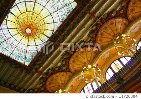 Catalunya音樂彩色玻璃西班牙 11720394