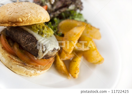 juicy chicken burger 11722425