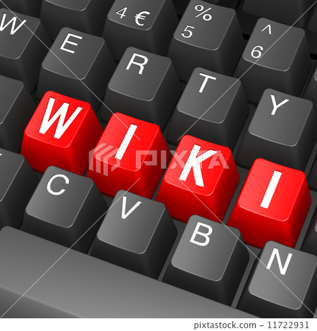 Black keyboard with wiki word 11722931
