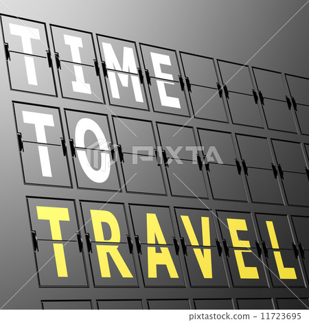 Airport display time to travel 11723695