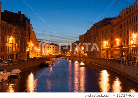 St. Petersburg Street along the Moika River St. Petersburg Street along the Moika River 11724466