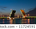 聖彼德堡宮殿橋樑夜視圖 11724591