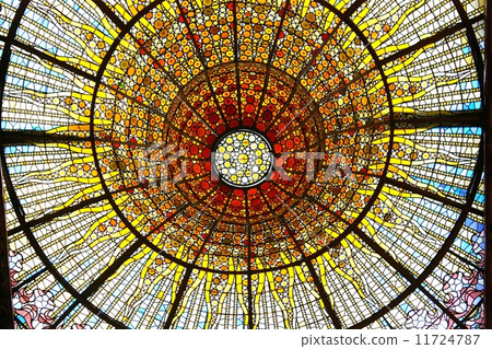 Catalunya音樂彩色玻璃西班牙 11724787