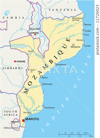 Mozambique Political Map Mozambique Political Map 11726023