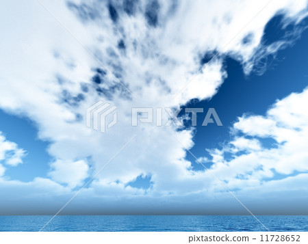 Wind and clouds with the sea 11728652