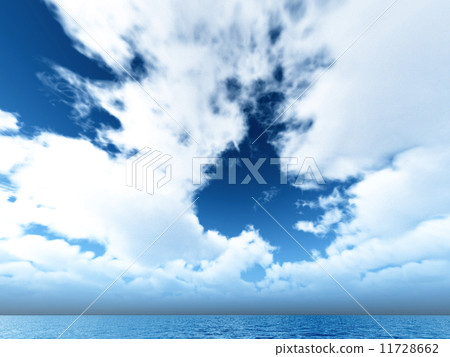 Wind and clouds with the sea 11728662