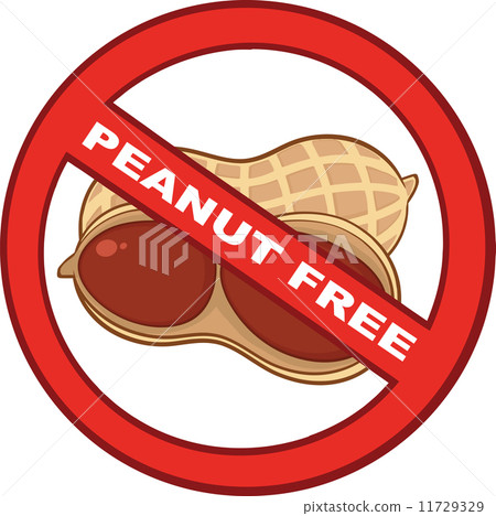 Stop Peanuts Sign With Text Stop Peanuts Sign With Text 11729329