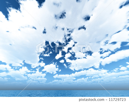 Wind and clouds with the sea 11729723
