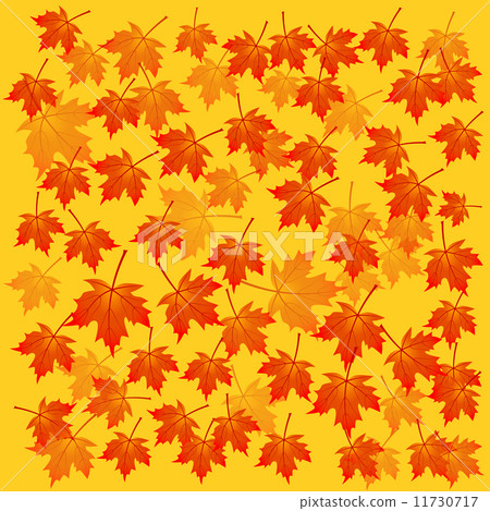 vector background with maple leaves colored in... - Stock Illustration ...