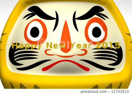 達摩吉祥娃娃 不倒翁 新年賀卡 11731013