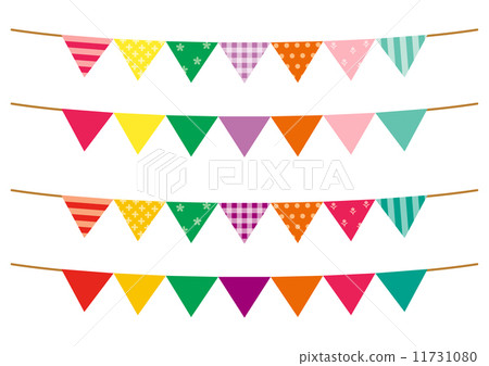 Triangular flag (7 pictures) - Stock Illustration [11731080] - PIXTA