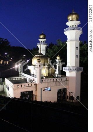 A zoo at night! The lion tower of the night where the lion bus is stored (Tama zoo park) 11732265