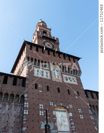 Italy Milan Sforzesco castle Italy Milan Sforzesco castle 11732468