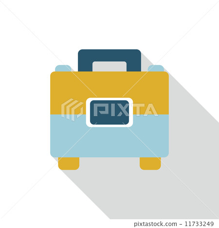 briefcase flat icon with long shadow 11733249