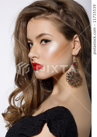 Profile of Respectable Classy Brunette with Earrings Profile of Respectable Classy Brunette with Earrings 11733539