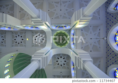 Interior of Sultan Ahmad Shah 1 Mosque in Kuantan Interior of Sultan Ahmad Shah 1 Mosque in Kuantan 11734407