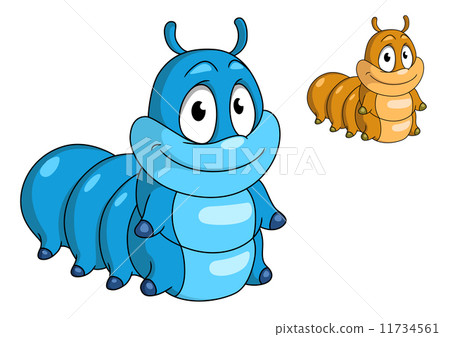 Cartoon caterpillar insect Cartoon caterpillar insect 11734561