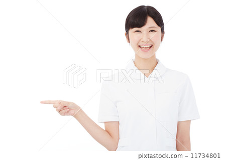 Pointing nurse Pointing nurse 11734801
