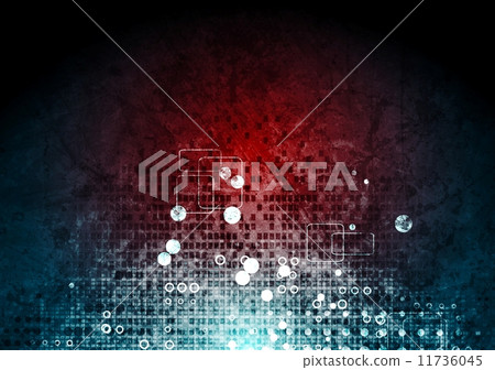 Grunge hi-tech red blue background Grunge hi-tech red blue background 11736045