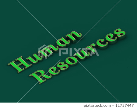 Human resources - inscription of golden letters - Stock Illustration ...