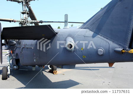 Attack helicopter rear view 11737631
