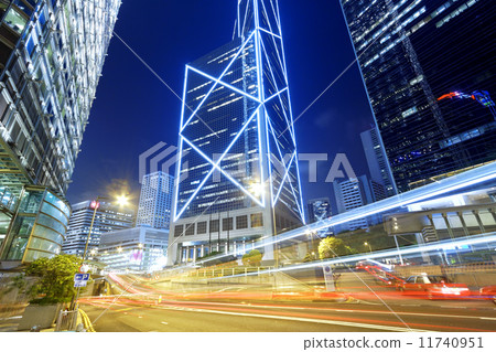 High speed traffic at night 11740951