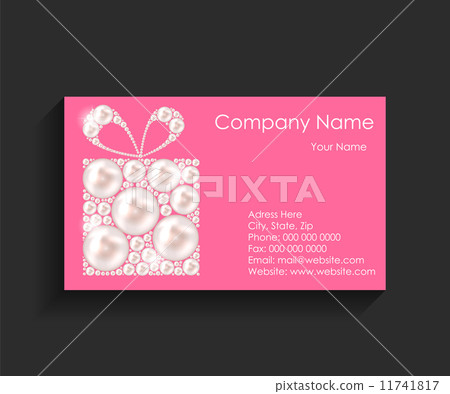 Company Business Card on Black Background. Company Business Card on Black Background. 11741817