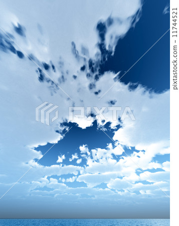 Wind and clouds with the sea Wind and clouds with the sea 11744521