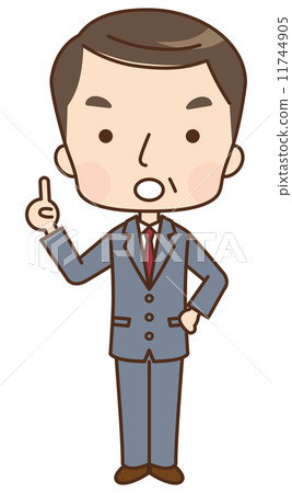 插图素材: 指示 指点 人