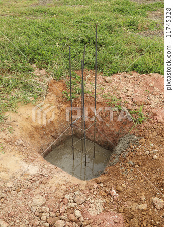 Steel rod  used to reinforce concrete 11745328