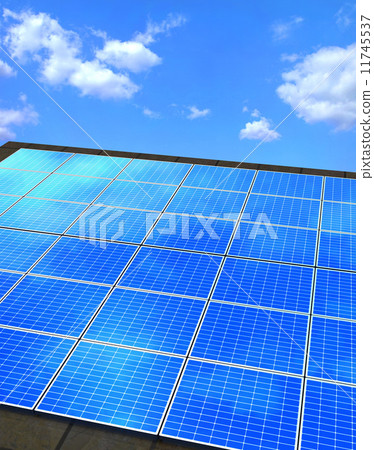 Solar panels on eco houses and roofs 11745537
