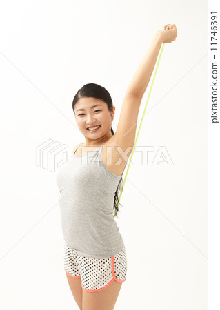 胖乎乎的女性飲食 11746391