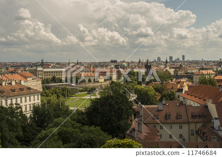Rooftops of Lesser town, Prague 11746684