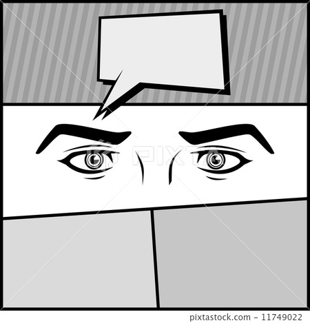 Comic Page with Eyes and Bubble. Vector Comic Page with Eyes and Bubble. Vector 11749022