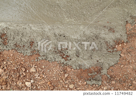 Wet cement concrete 11749482