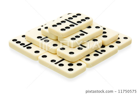 Domino pyramid building Domino pyramid building 11750575