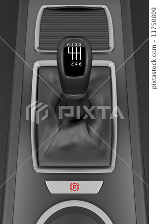 Gear stick in sports car 11750809