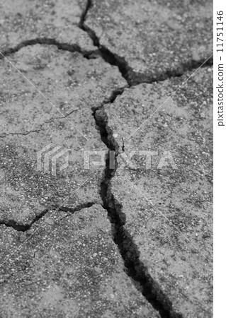 close-up of dry dracked soil ground close-up of dry dracked soil ground 11751146