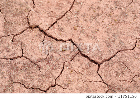 close-up of dry dracked soil ground 11751156